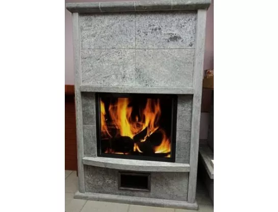 Теплонакопительная печь-камин Скандинавия Талькохлорит Антик под топку 700 мм Теплонакопительная печь-камин Скандинавия Талькохлорит Антик под топку 700 мм